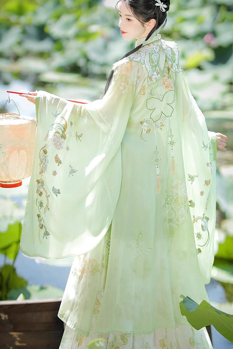 Lolita Dress - Emerald Fantasy, Green, Printed, Embroidered, Long Sleeves - additional product view 3