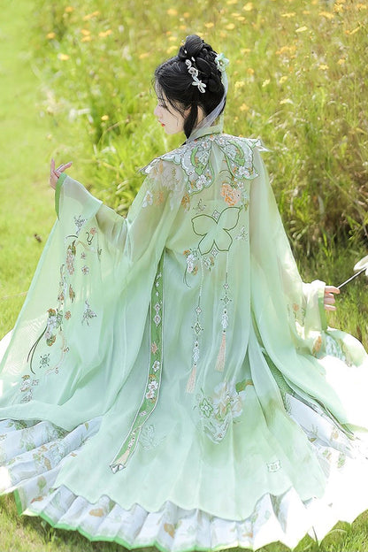 Lolita Dress - Emerald Fantasy, Green, Printed, Embroidered, Long Sleeves - additional product view 7