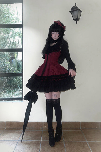 Lolita Dress - Escape, 3 Colors, Striped, Ruffled, Printed - Kawaii Statement Dress - additional product view 12
