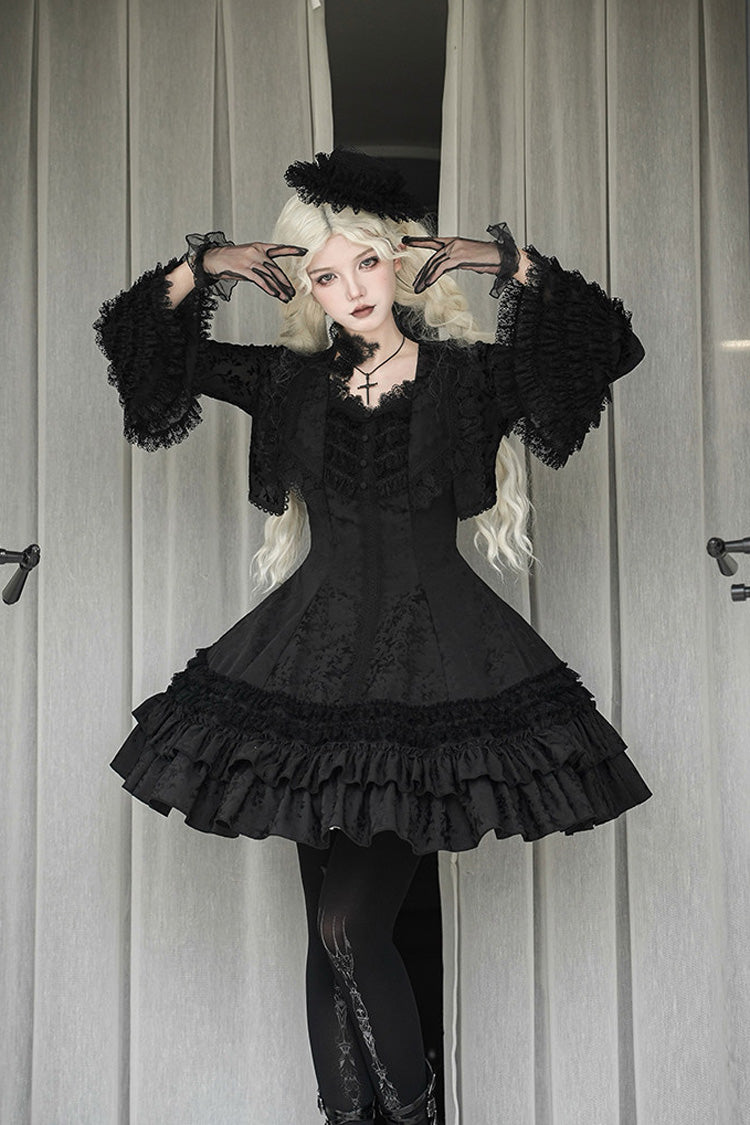 Lolita Dress - Escape, 3 Colors, Striped, Ruffled, Printed - Kawaii Statement Dress - main product image