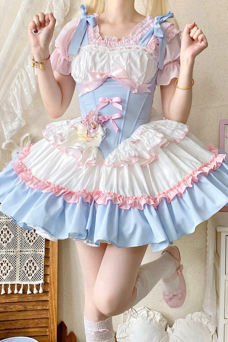 Lolita Dress - Fairy Tale Overture, 3 Colors, Ballet-Inspired Style, Bow Detail, Ruffled - additional product view 2