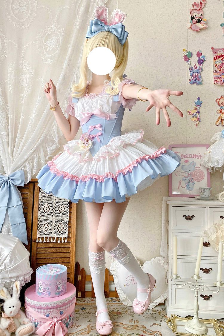 Lolita Dress - Fairy Tale Overture, 3 Colors, Ballet-Inspired Style, Bow Detail, Ruffled - additional product view 4