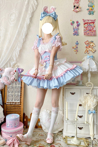 Lolita Dress - Fairy Tale Overture, 3 Colors, Ballet-Inspired Style, Bow Detail, Ruffled - additional product view 5