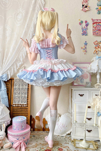 Lolita Dress - Fairy Tale Overture, 3 Colors, Ballet-Inspired Style, Bow Detail, Ruffled - additional product view 6