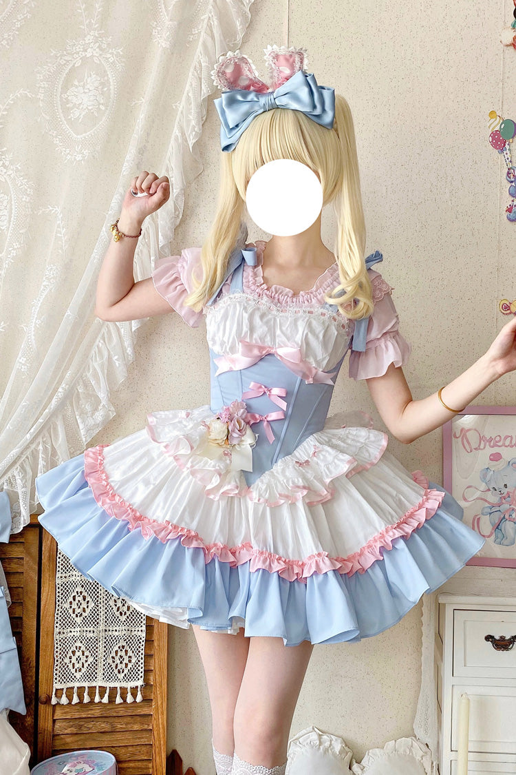Lolita Dress - Fairy Tale Overture, 3 Colors, Ballet-Inspired Style, Bow Detail, Ruffled - main product image