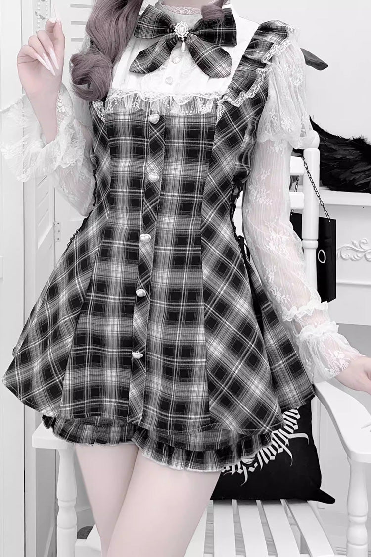 Lolita Dress - Feather Ode, 2 Colors, Stand Collar, Ruffled, Long Sleeves - additional product view 6