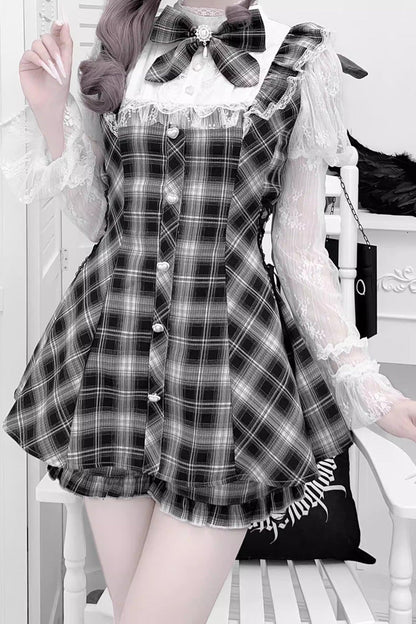 Lolita Dress - Feather Ode, 2 Colors, Stand Collar, Ruffled, Long Sleeves - additional product view 6