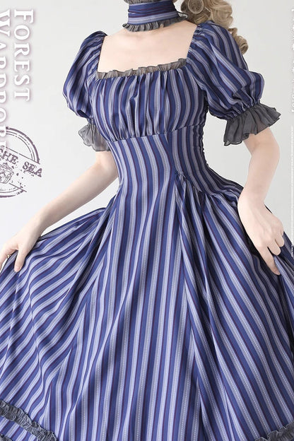 Lolita Dress - Forest Basket, 6 Colors, Lace Trim, Ruffled, Printed - additional product view 11