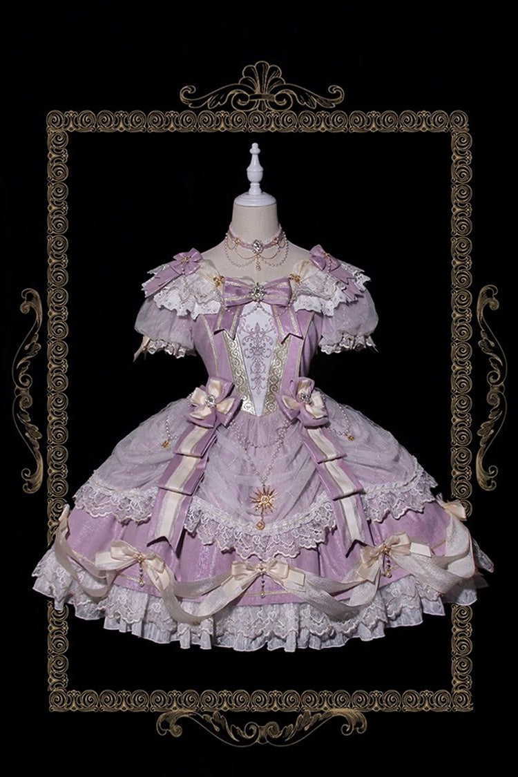 Lolita Dress - Girls' Day, Purple, Ruffled, Layered, Sweet Style - additional product view 3
