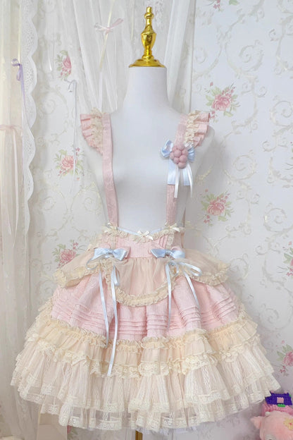 Lolita Dress - Grape Crunchies, 2 Colors, Bow Detail, Lace Trim, Ruffled - additional product view 2