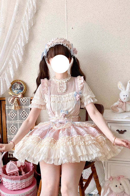 Lolita Dress - Grape Crunchies, 2 Colors, Bow Detail, Lace Trim, Ruffled - additional product view 9