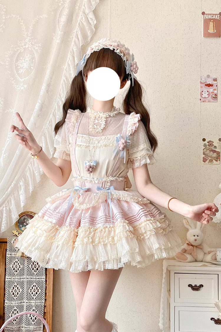 Lolita Dress - Grape Crunchies, 2 Colors, Bow Detail, Lace Trim, Ruffled - additional product view 10