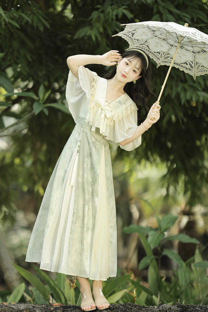 Lolita Dress - Green Grapes, 2 Colors, High Waist, Women's Style, Sweet Style - additional product view 4
