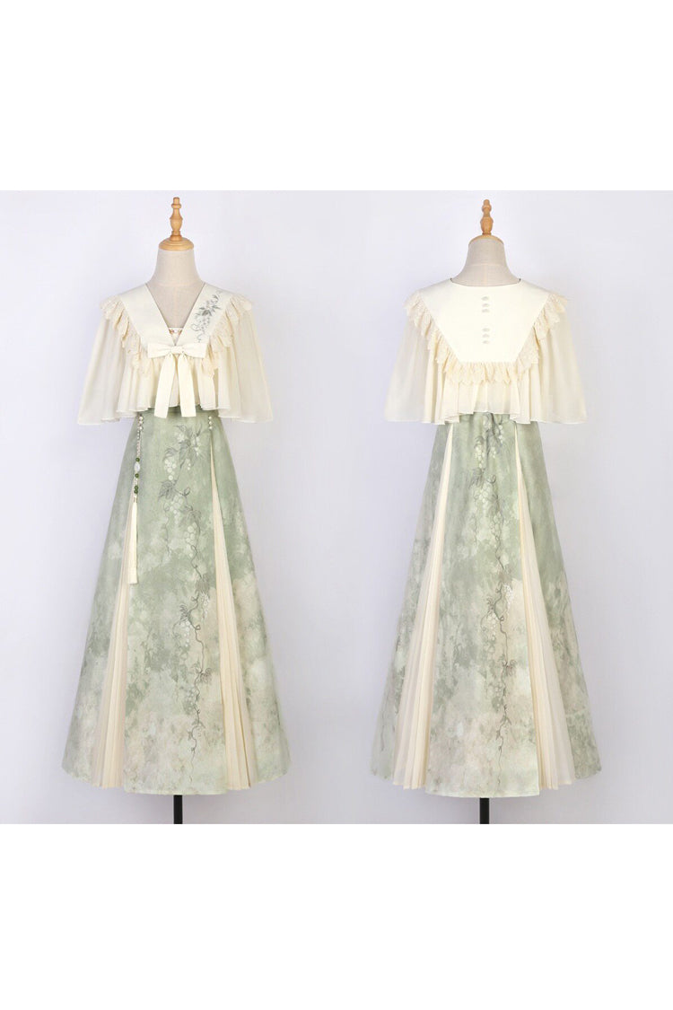 Lolita Dress - Green Grapes, 2 Colors, High Waist, Women's Style, Sweet Style - additional product view 9