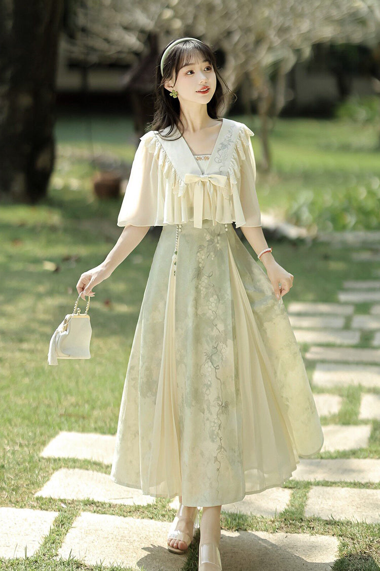 Lolita Dress - Green Grapes, 2 Colors, High Waist, Women's Style, Sweet Style - main product image