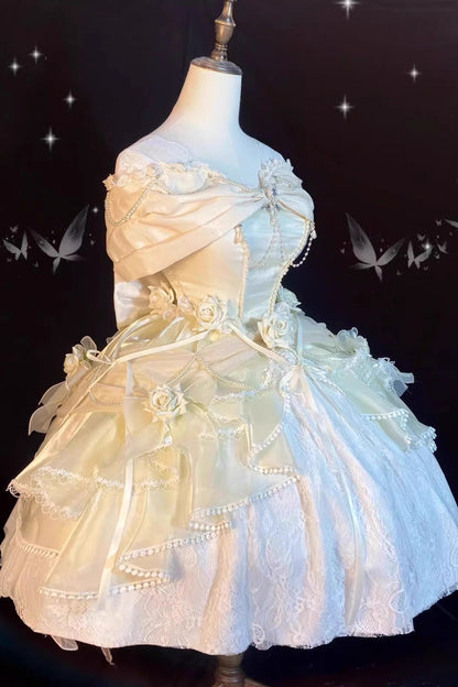Lolita Dress - Hanayome Cardigan Elegant, Ivory, Sweet Style - additional product view 2