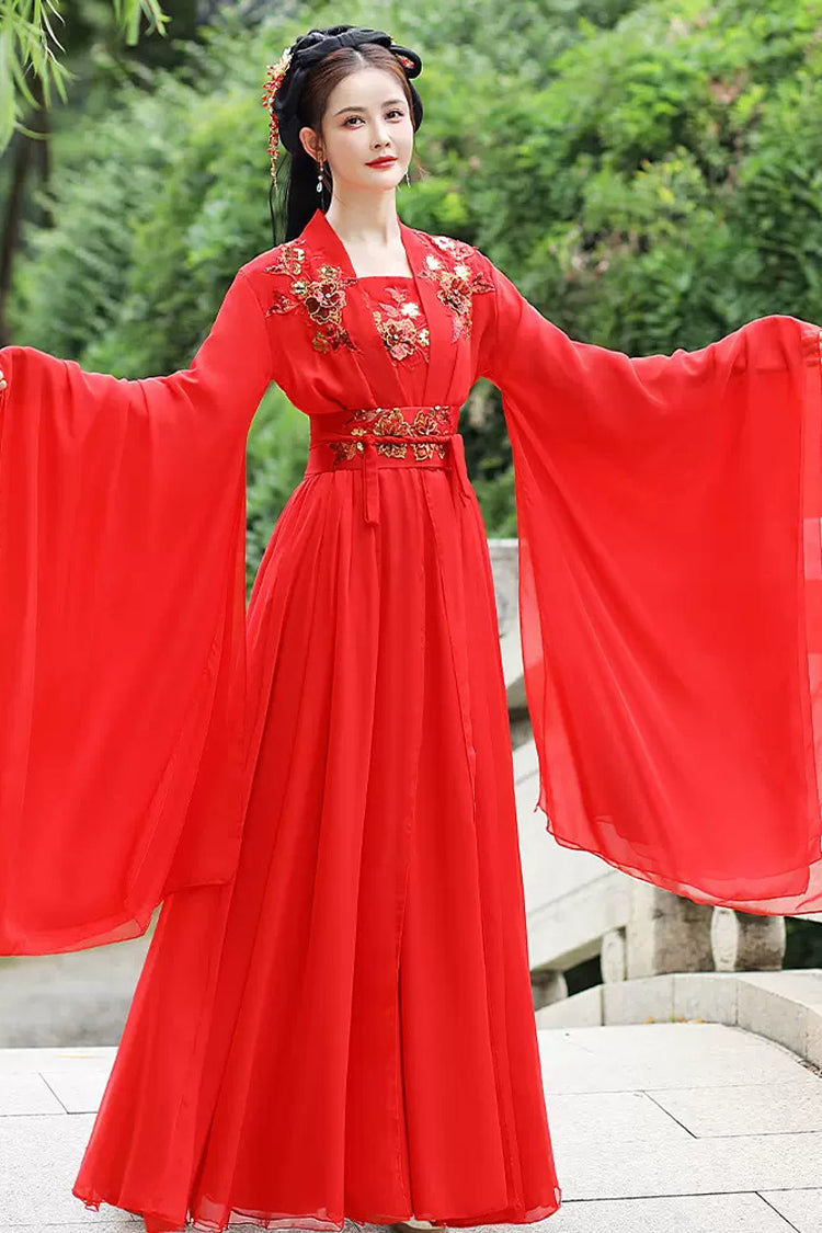 Lolita Dress - Hot Stamping, Red, Women's Style, Classic Style, Chinese-Inspired Style - additional product view 2