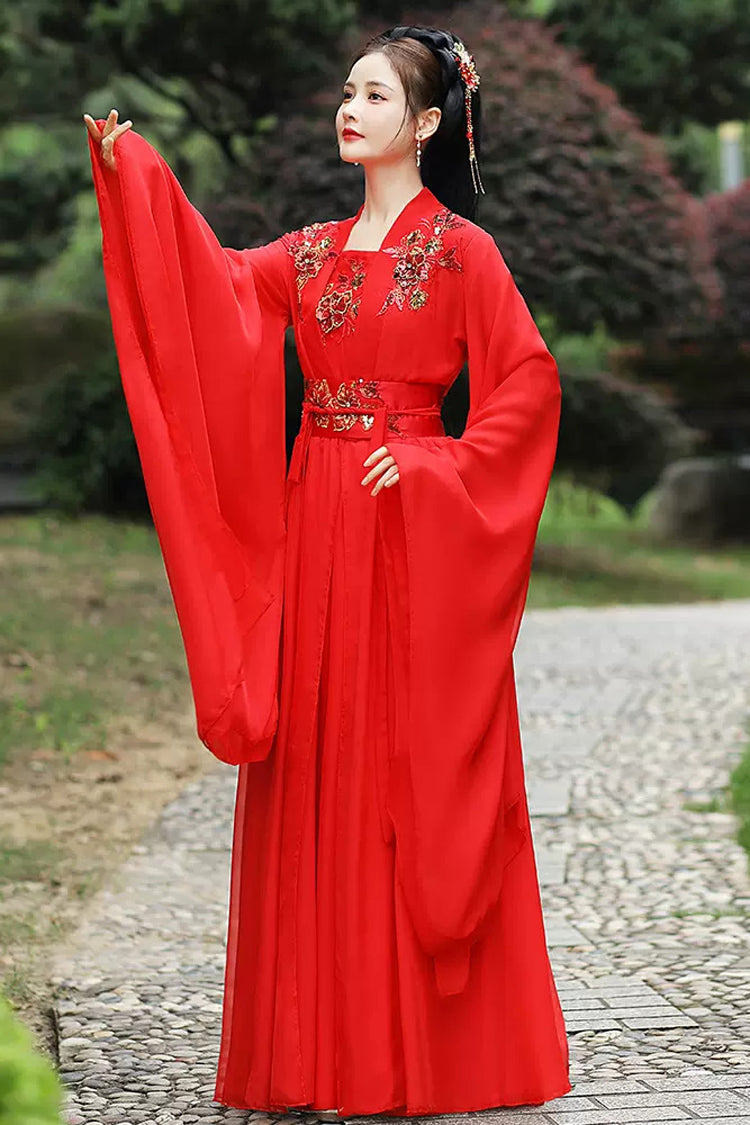 Lolita Dress - Hot Stamping, Red, Women's Style, Classic Style, Chinese-Inspired Style - additional product view 3
