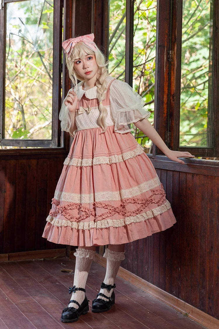 Lolita Dress - Kindergarten Class Theme, 3 Colors, Bow Detail, Ruffled, Sweet Style - additional product view 3