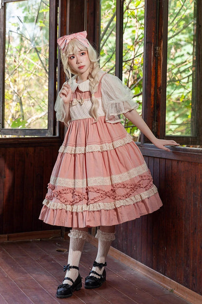 Lolita Dress - Kindergarten Class Theme, 3 Colors, Bow Detail, Ruffled, Sweet Style - additional product view 3