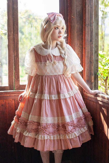 Lolita Dress - Kindergarten Class Theme, 3 Colors, Bow Detail, Ruffled, Sweet Style - additional product view 4