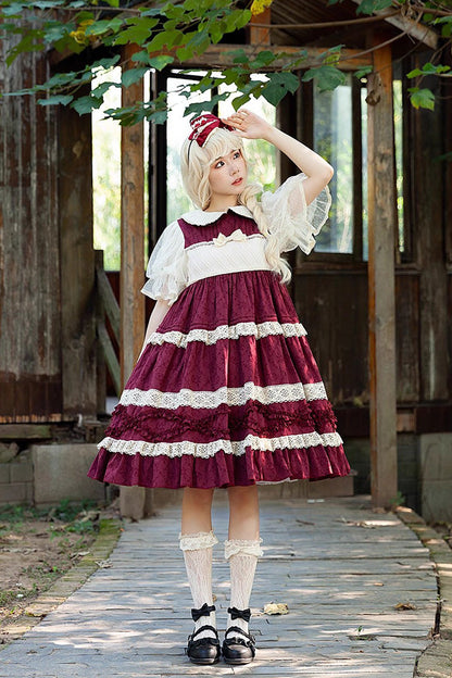Lolita Dress - Kindergarten Class Theme, 3 Colors, Bow Detail, Ruffled, Sweet Style - additional product view 7