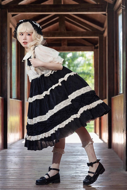 Lolita Dress - Kindergarten Class Theme, 3 Colors, Bow Detail, Ruffled, Sweet Style - additional product view 13