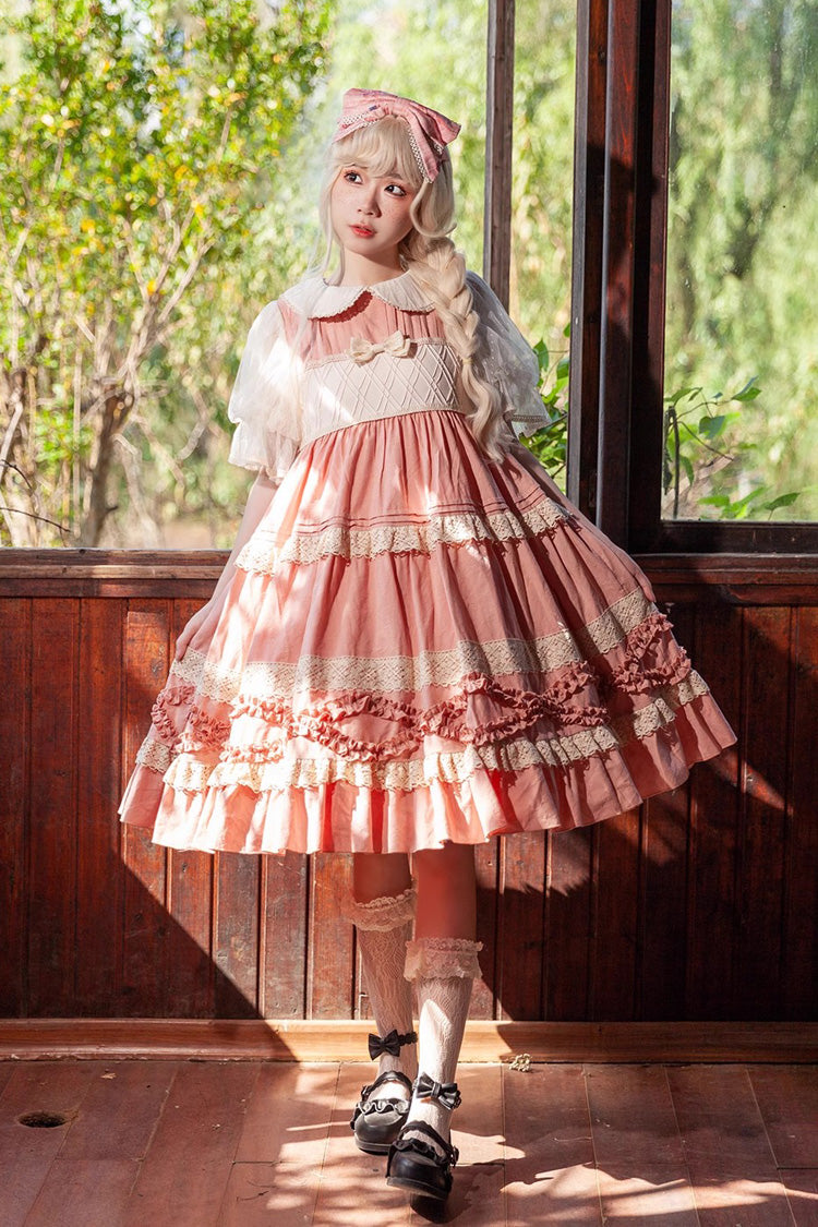 Lolita Dress - Kindergarten Class Theme, 3 Colors, Bow Detail, Ruffled, Sweet Style - main product image
