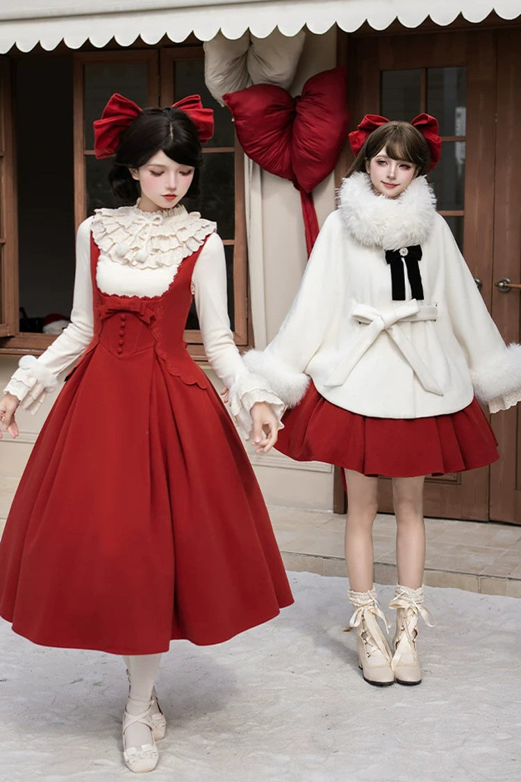 Lolita Dress - Letters And Poems · Velvet Rose, Red, Embroidered, Classic Style - additional product view 10