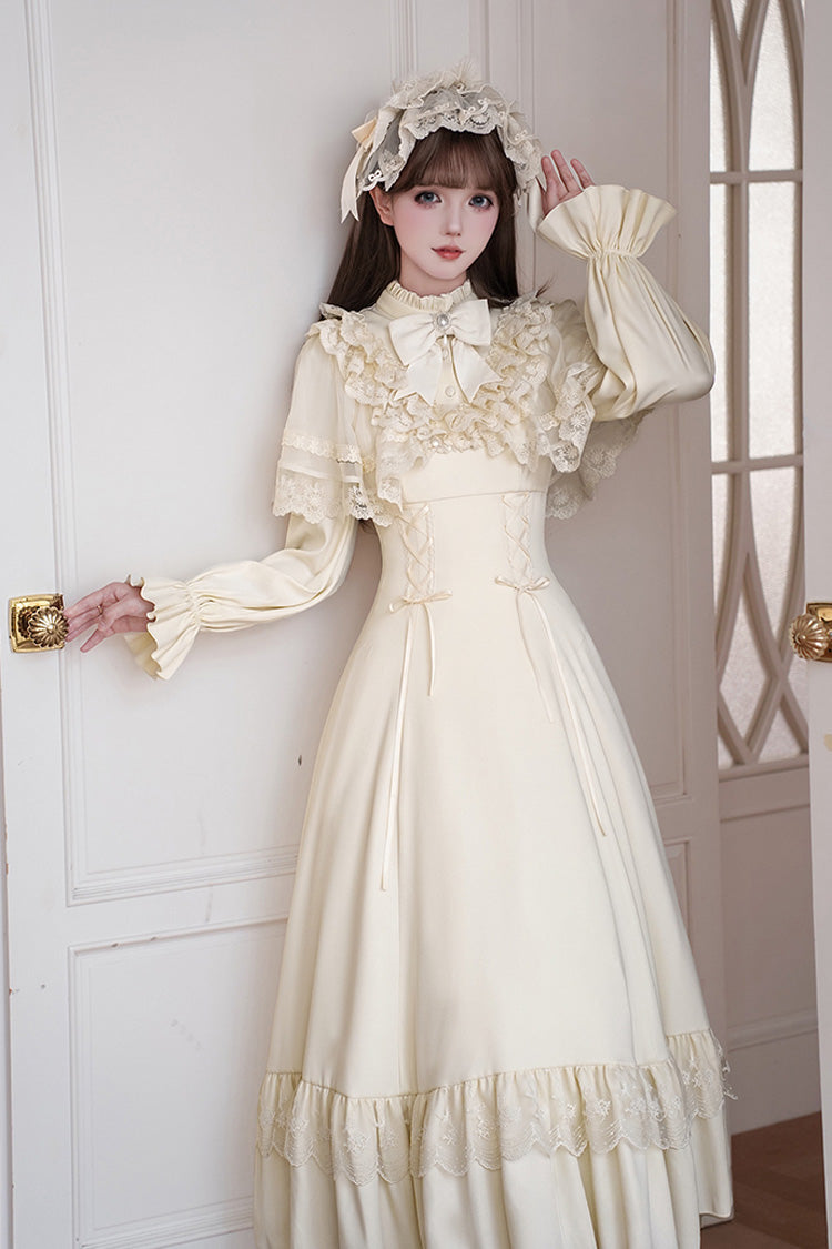 Lolita Dress - Letters & Poems · Day And Night, 2 Colors, Stand Collar, Lace-Up - additional product view 17
