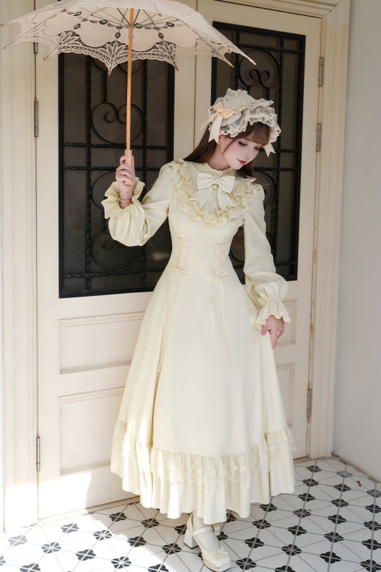 Lolita Dress - Letters & Poems · Day And Night, 2 Colors, Stand Collar, Lace-Up - additional product view 24