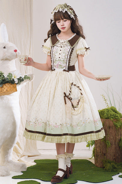 Lolita Dress - Lily, 2 Colors, Embroidered, Sweet Style, Bow Detail - additional product view 13