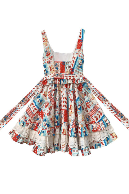 Lolita Dress - Linlang Painting Shop, Multi-Color, Layered, Sweet Style, Ruffled - additional product view 3