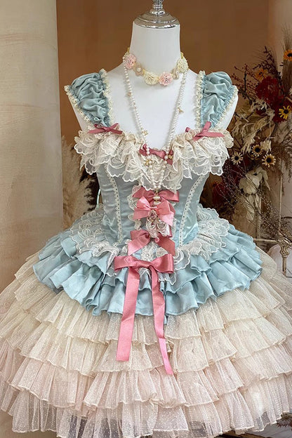 Lolita Dress - Love God Girl Romantic Ballet, 2 Colors, Sweet Style, Ballet-Inspired Style - additional product view 4