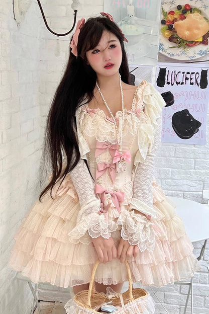Lolita Dress - Love God Girl Romantic Ballet, 2 Colors, Sweet Style, Ballet-Inspired Style - additional product view 12