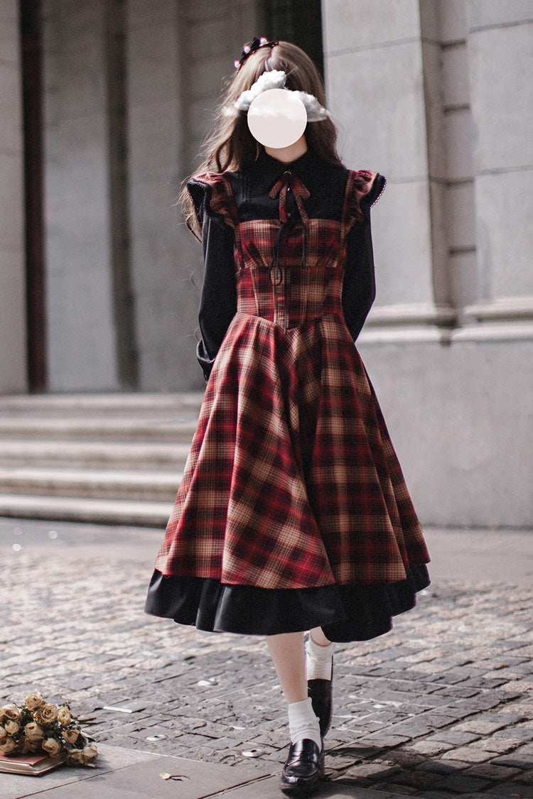 Lolita Dress - Madeline, Red, Ruffled, Printed - Kawaii Statement Dress - additional product view 8