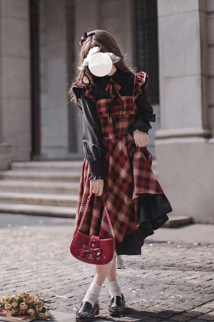 Lolita Dress - Madeline, Red, Ruffled, Printed - Kawaii Statement Dress - additional product view 9