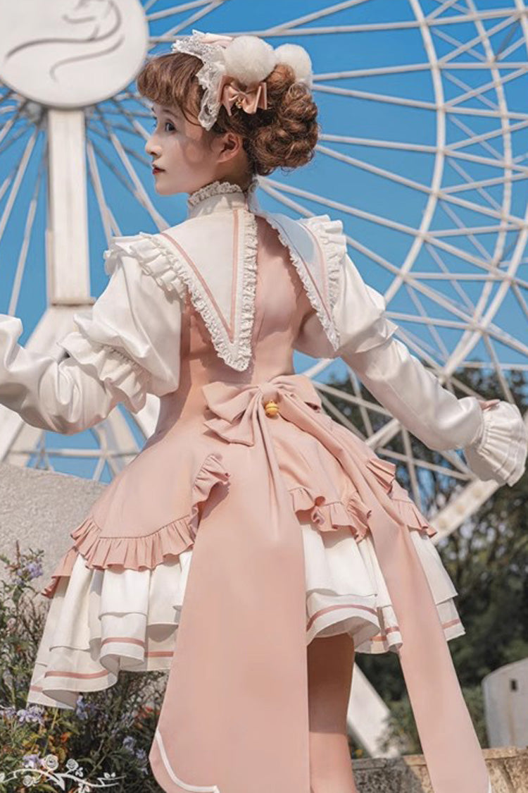 Lolita Dress - Magical Girl, 2 Colors, Bow Detail, Ruffled, Long Sleeves - additional product view 2