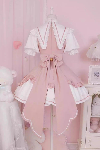 Lolita Dress - Magical Girl, 2 Colors, Bow Detail, Ruffled, Long Sleeves - additional product view 9