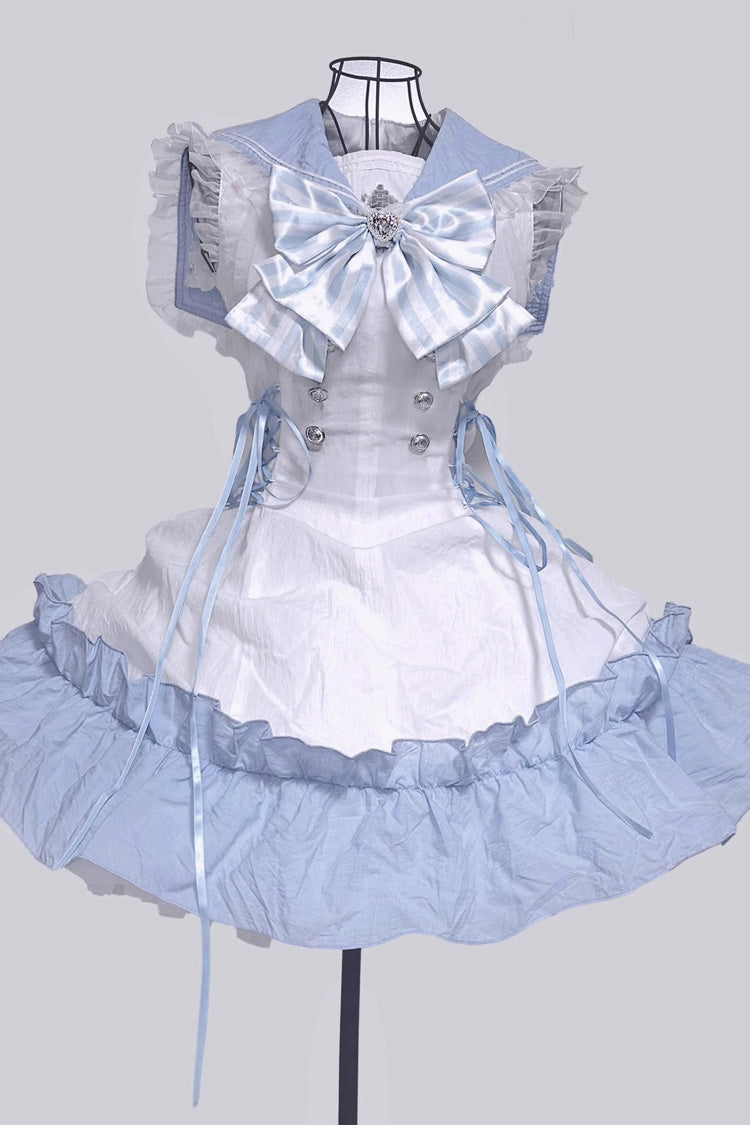 Lolita Dress - Magical Girl, 2 Colors, Ruffled, Gothic Style, Bow Detail - additional product view 7