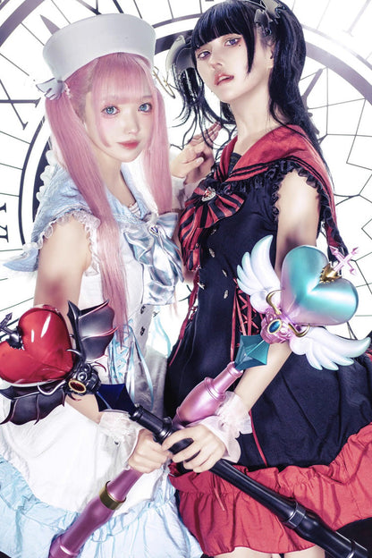Lolita Dress - Magical Girl, 2 Colors, Ruffled, Gothic Style, Bow Detail - additional product view 10