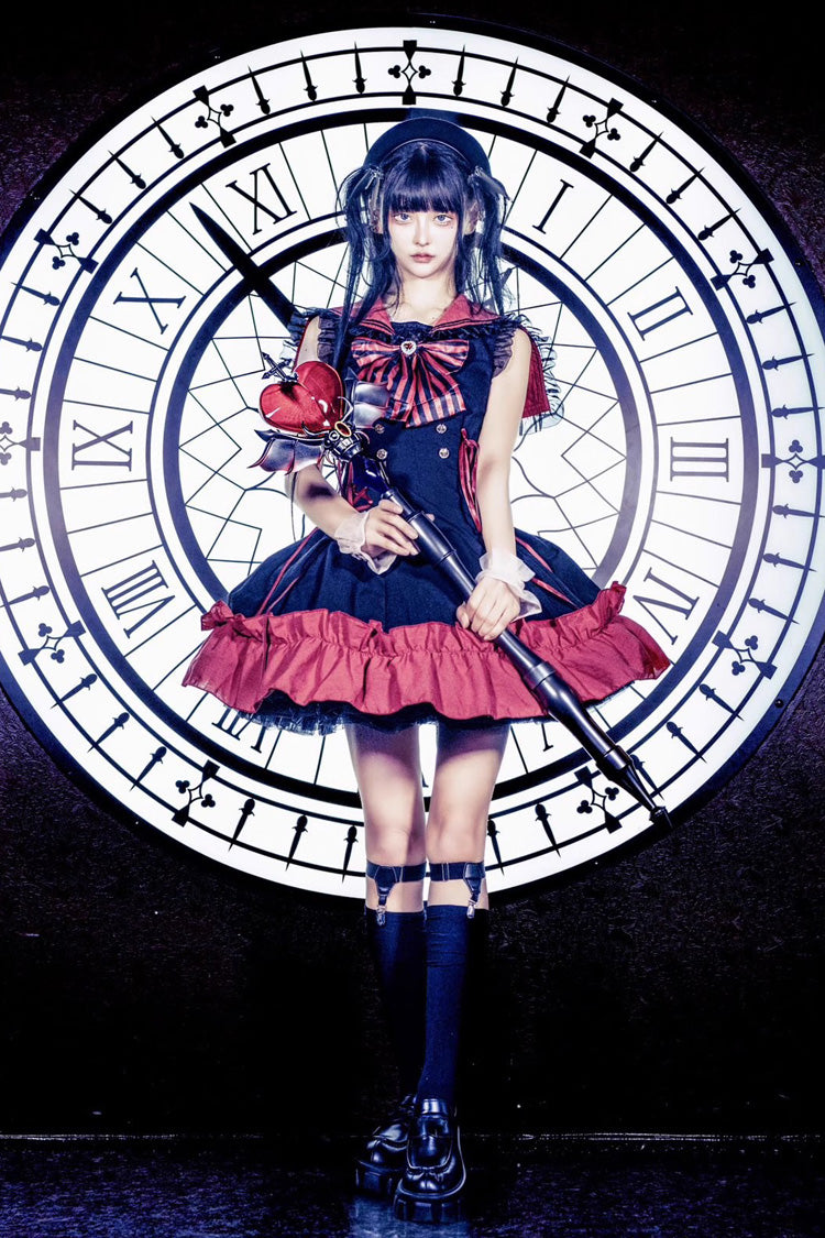 Lolita Dress - Magical Girl, 2 Colors, Ruffled, Gothic Style, Bow Detail - additional product view 11