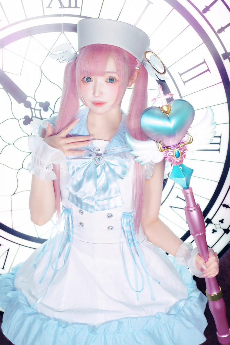Lolita Dress - Magical Girl, 2 Colors, Ruffled, Gothic Style, Bow Detail - additional product view 12