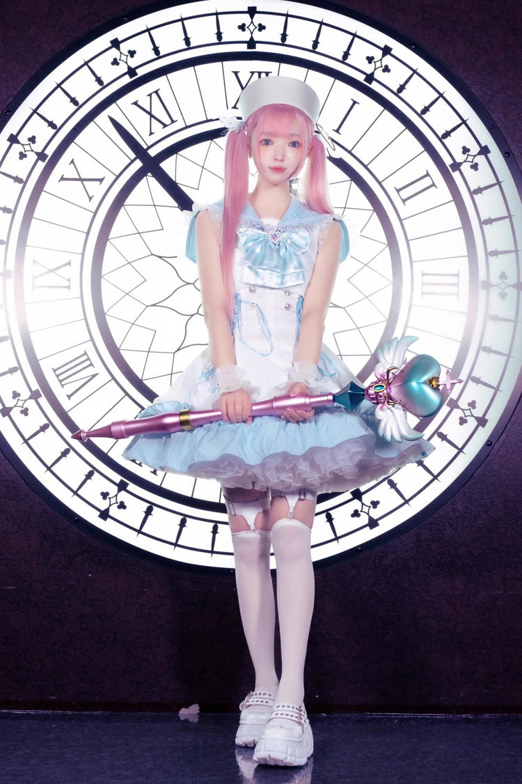 Lolita Dress - Magical Girl, 2 Colors, Ruffled, Gothic Style, Bow Detail - additional product view 13