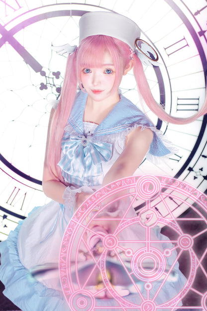 Lolita Dress - Magical Girl, 2 Colors, Ruffled, Gothic Style, Bow Detail - additional product view 14