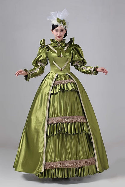 Lolita Dress - Medieval Court, 3 Colors, Classic Style, Victorian Style, Ruffled - additional product view 2