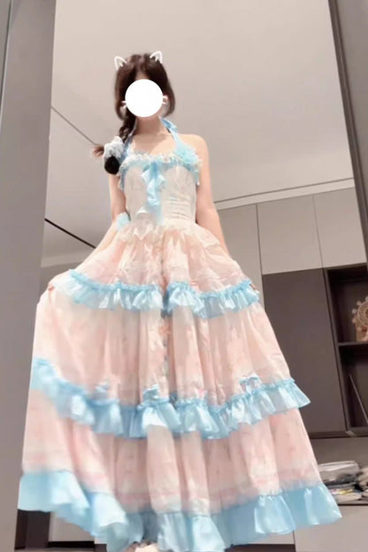 Lolita Dress - Meet The Sea, 2 Colors, Printed, Layered, Sweet Style - additional product view 2