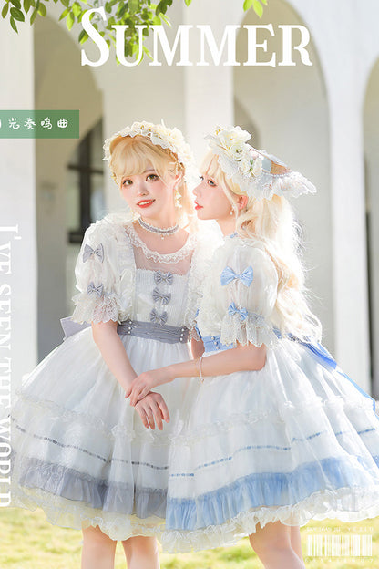 Lolita Dress - Moonlight Sonata, 4 Colors, Lace Trim, Ruffled, Sweet Style - additional product view 2