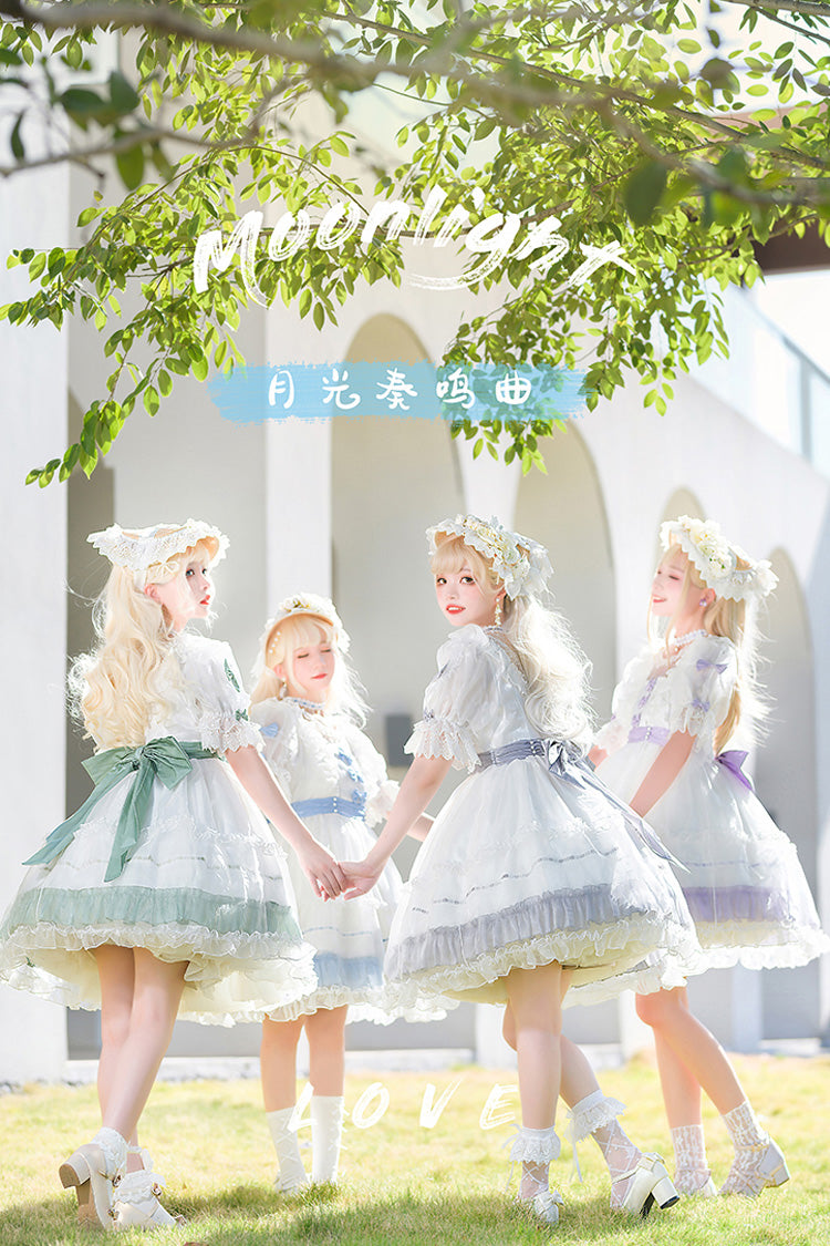 Lolita Dress - Moonlight Sonata, 4 Colors, Lace Trim, Ruffled, Sweet Style - additional product view 4