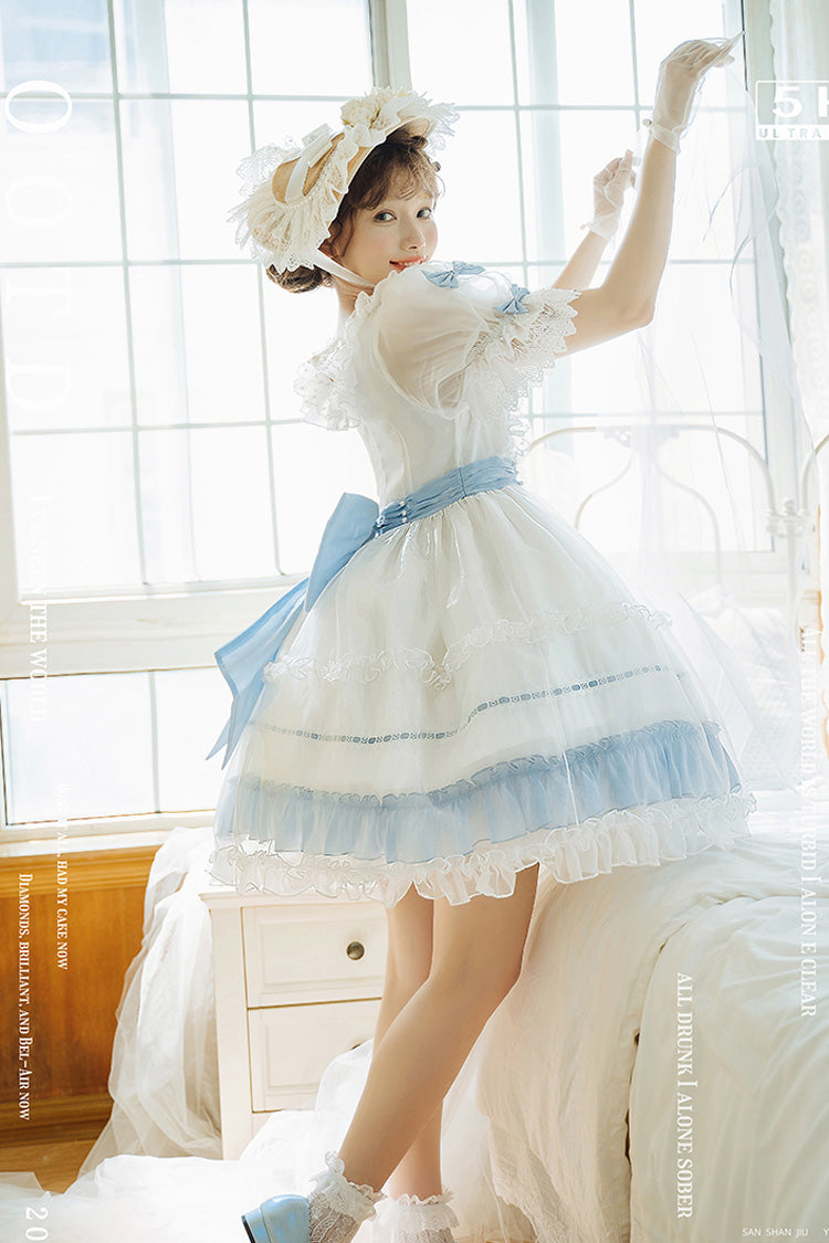 Lolita Dress - Moonlight Sonata, 4 Colors, Lace Trim, Ruffled, Sweet Style - additional product view 7